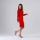 Платье-лапша на кулиске, 40, красный - Фото 1