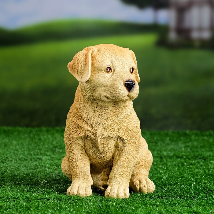 Садовая фигура из полистоуна «Щенок лабрадора», 17×12×20 см - Фото 1