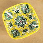 Салатница Риштанская Керамика "Цветы", 17 см, желтая - Фото 2