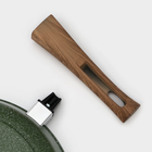 Сковорода Доляна «Форест», d=28 см, стеклянная крышка, съёмная ручка, антипригарное покрытие - Фото 6