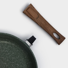 Сковорода Доляна «Форест», d=26 см, стеклянная крышка, съёмная ручка, антипригарное покрытие - Фото 5