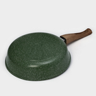 Сковорода Доляна «Форест», d=26 см, стеклянная крышка, съёмная ручка, антипригарное покрытие - Фото 7