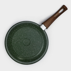 Сковорода Доляна «Форест», d=22 см, стеклянная крышка, съёмная ручка, антипригарное покрытие, алюминий, зелёная - Фото 6