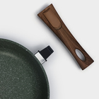 Сковорода Доляна «Форест», d=22 см, стеклянная крышка, съёмная ручка, антипригарное покрытие, алюминий, зелёная - Фото 7