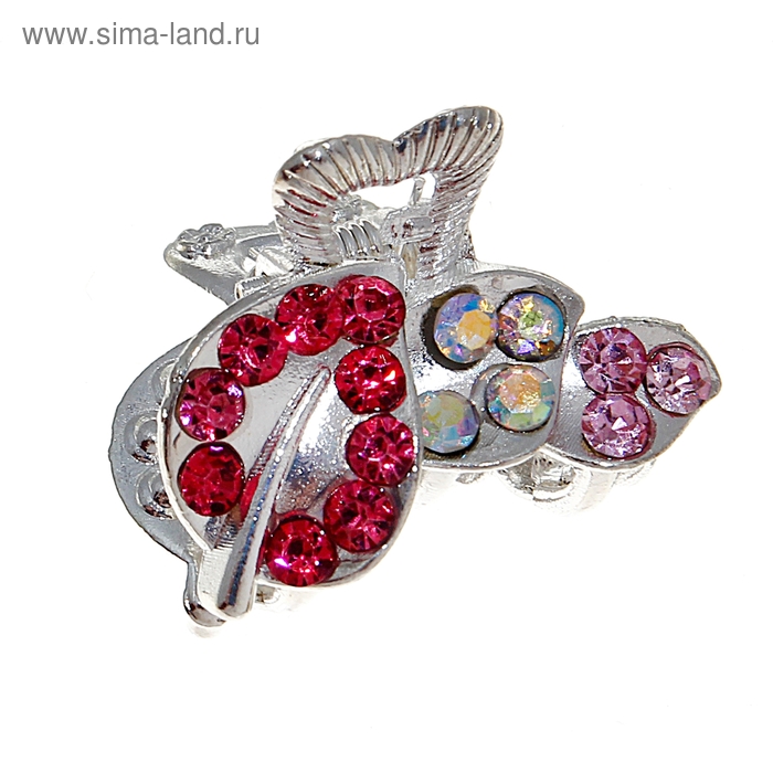 крабик для волос "Сияние" 2,5 см листочки(фасовка один цвет) - Фото 1