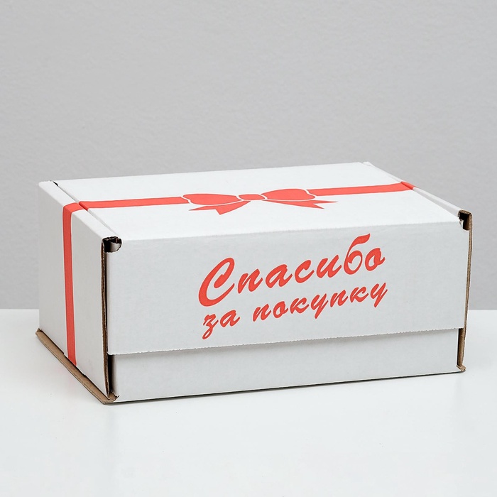 

Коробка самосборная, "Спасибо за покупку", белая, 22 х 16,5 х 10 см, набор 5 шт.