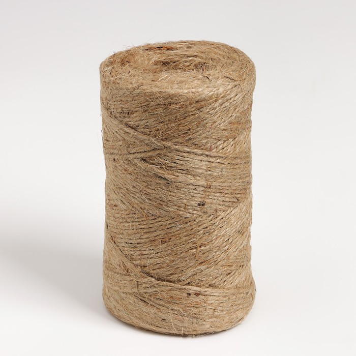 Шпагат джутовый Доляна, двухниточный, 1.12 ктекс, 312 м - Фото 1