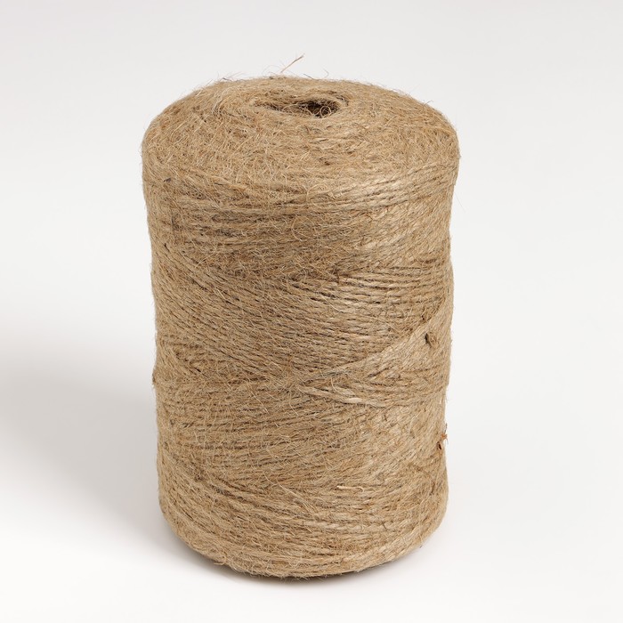 Шпагат джутовый Доляна, двухниточный, 1.12 ктекс, 500 м - Фото 1