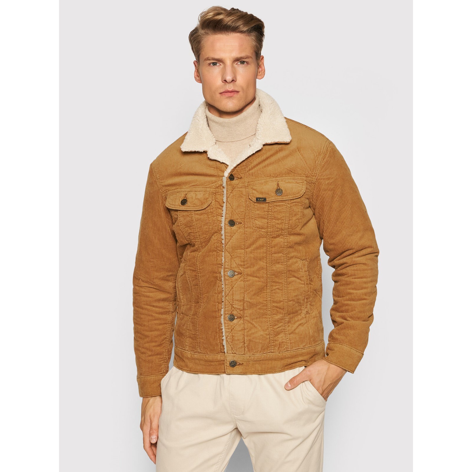 Lee cooper sherpa hot sale contrast jacket