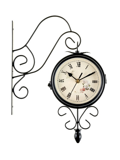 Часы настенные интерьерные «Весенние», двусторонние, на подвесе, плавный ход, 30×48 см, циферблат d=17 см, от батареек 2хАА