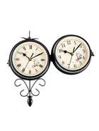 Часы настенные двойные, серия: Садовые, "Весеннее настроение", плавный ход, d=14.5 см, 30 х 48 см - фото 809204331