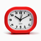 Часы - будильник настольные "Классика" на ножках, дискретный ход, 10 х 8.5 см, АА, красные - фото 321583963