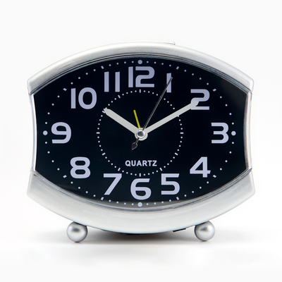 Часы настольные будильник с подсветкой «Линии», 13×14 см