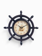 Часы настенные «Штурвал», серия: Море, плавный ход, d=35 см, коричневые - Фото 1