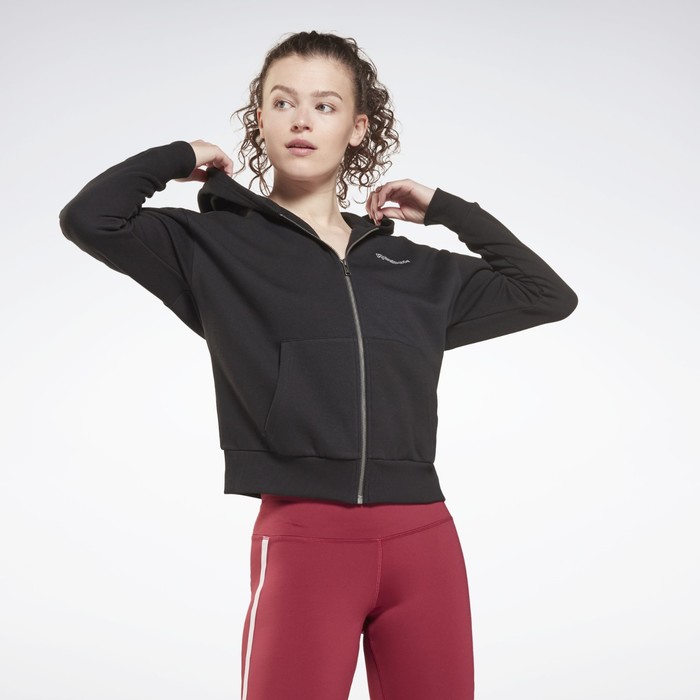 Толстовка Reebok Piping Pack Full Zip женская, размер 50-52 (GV3297) - Фото 1