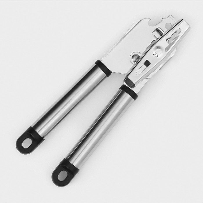 Нож консервный Доляна «Помощник», 20 см, цвет чёрный - Фото 1