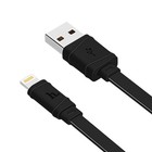 Кабель Hoco X5, USB - Lightning, 2.4 А, 1 м, плоский, черный - Фото 1