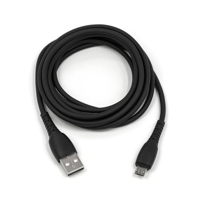 Кабель BYZ BC-026m, USB - microUSB, 5 А, 2 м, черный - фото 51454145