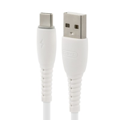 Кабель BYZ BC-026t, USB - Type-C, 5 А, 2 м, белый