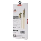 Кабель BYZ BС-029i, USB - Lightning, 5 А, 1 м, золотистый - фото 51820473 Кабель BYZ BС-029i, USB - Lightning, 5 А, 1 м, золотистый - фото 51820473