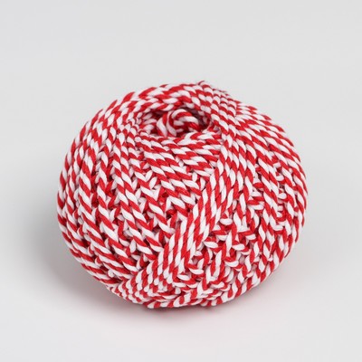 Шпагат хлопчатобумажный, 30 м, цвет МИКС