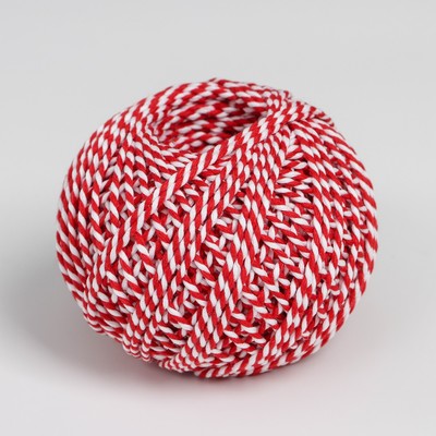 Шпагат хлопчатобумажный, 60 м, цвет МИКС