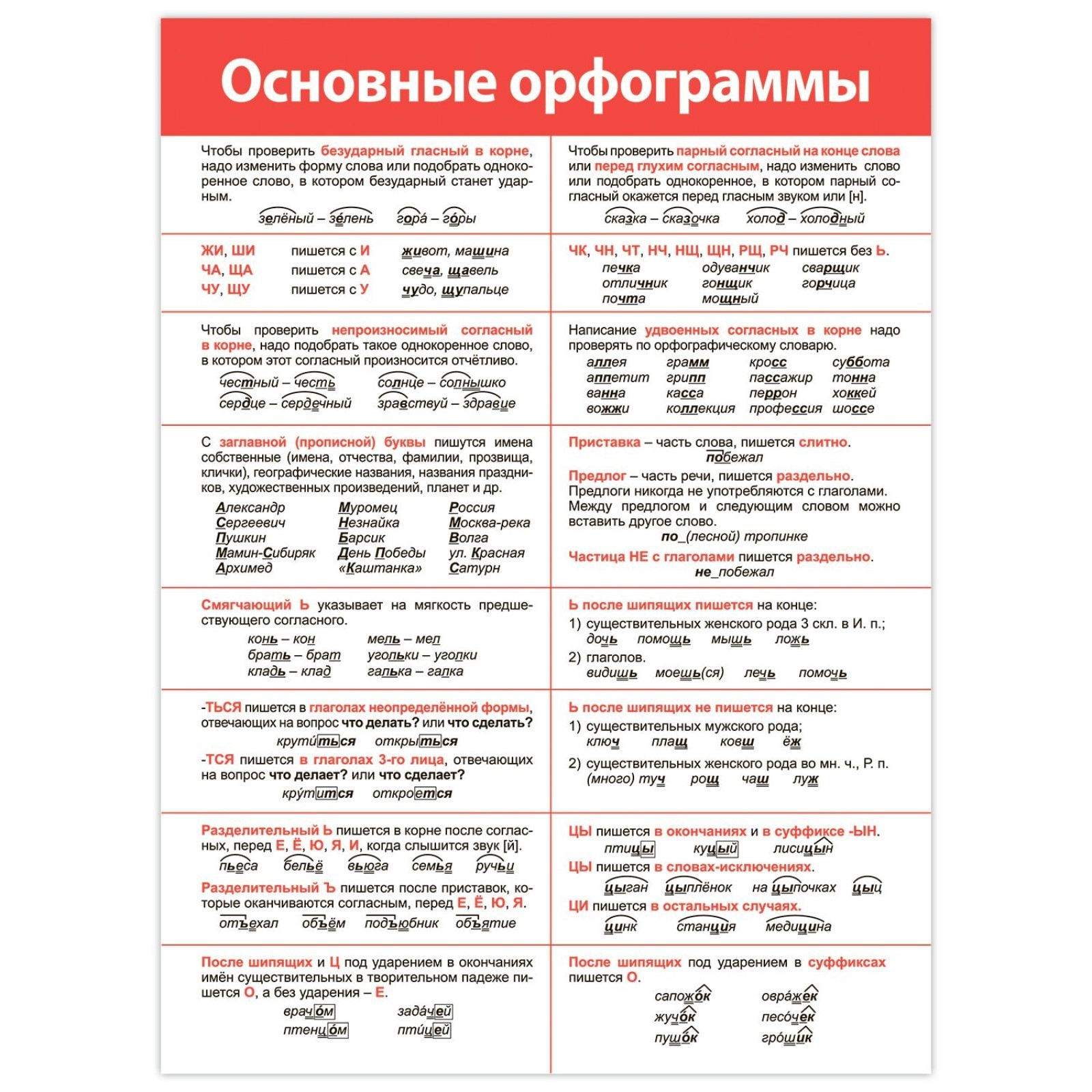 Карточки "Орфограммы" #русский_язык@my_nachalka 2022 Я - Учитель начальной школы