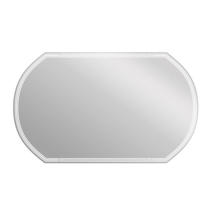 Зеркало Cersanit LED 090 Design 100x60 см, с подсветкой, с антизапотеванием, овальное - Фото 1