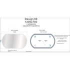 Зеркало Cersanit LED 090 design 120x70 см, с подсветкой, с антизапотеванием, овальное - Фото 6