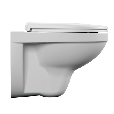 Унитаз подвесной Cersanit DELFI, сиденье термопласт с микролифтом, белый