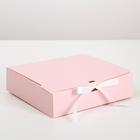 Коробка подарочная складная, упаковка, «Розовая», 31 х 24.5 х 8 см, БЕЗ ЛЕНТЫ - фото 320657596