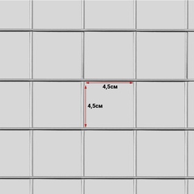 Сетка торговая 60×200 см, окантовка 6 мм, пруток - 4 мм, белая 7514626