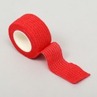 Бинт самофиксирующийся, 2,5 см, макс. растяжимость 4,5 м, красный - Фото 1