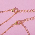 Кулоны "Неразлучники" сёстры и друзья, цветные в золоте, 40см - фото 24453718