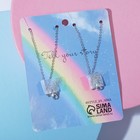 Кулоны "Неразлучники" бабочки радужные, цветные в серебре, 45см - фото 24423473 Кулоны "Неразлучники" бабочки радужные, цветные в серебре, 45см - фото 24423473