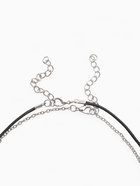 Кулоны «Неразлучники» на магните, половинки сердца, цвет чёрно-серебряный, 48 см - Фото 8