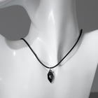 Кулоны «Неразлучники» на магните, половинки сердца, цвет чёрно-серебряный, 48 см - Фото 7