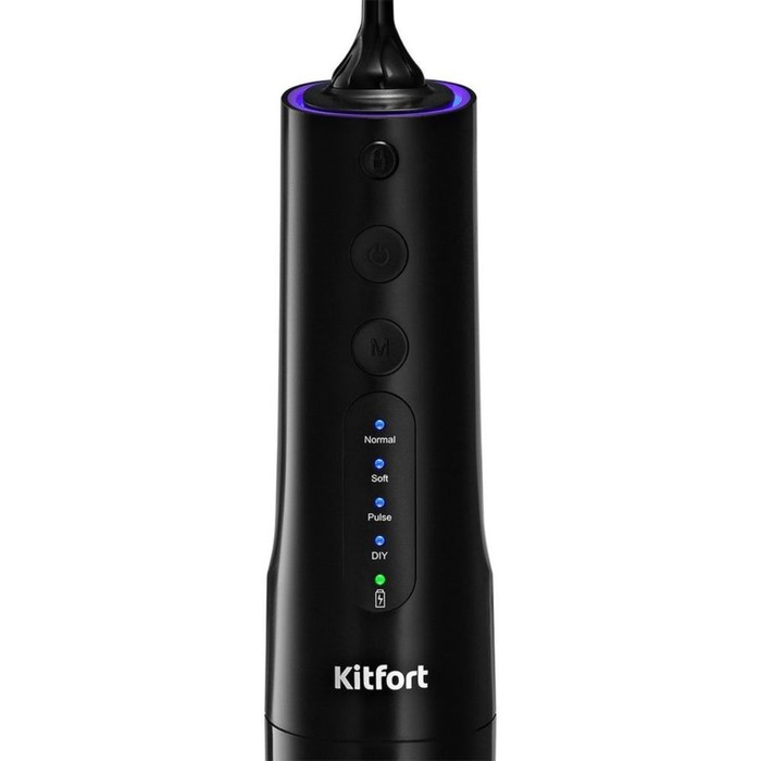 Ирригатор Kitfort КТ-2912-1, портативный, 150-360 мл, 4 режима, 4 насадки, АКБ, черный