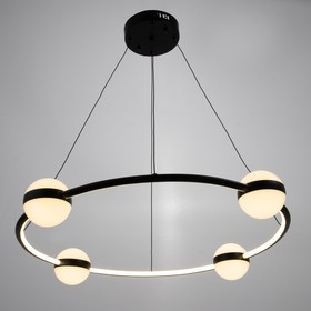 

Люстра 1611/5 LED 72Вт 4000К черный 78х78х12 см