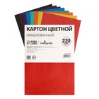 Картон цветной Calligrata, А4, 8 листов, 8 цветов, немелованный, МИКС - Фото 5