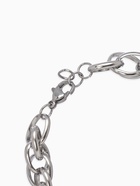 Браслет цепочка с подвесками «Сердце и медальон с надписью я тебя люблю», L=19 см, металл, цвет серебро - Фото 2