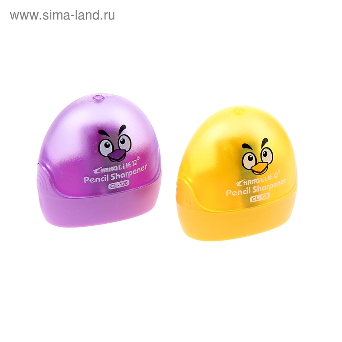 Набор точилок "Конус" с контейнером, 2 шт. МИКС - Фото 1