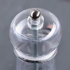 Мельница для специй Доляна «Фигура», пластиковый механизм, 17×6 см, цвет прозрачный - Фото 2