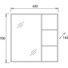 Зеркало шкаф Onika Девис 65.00, универсальный - Фото 3