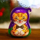 Печенье «Тигры» с шоколадной пастой и игрушкой, яйцо-сюрприз, 15 г - Фото 2