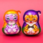 Печенье «Тигры» с шоколадной пастой и игрушкой, яйцо-сюрприз, 15 г - Фото 4