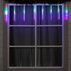 УЦЕНКА Гирлянда «Сосульки рифленые» 2.5×0.5 м, IP65, прозрачная нить, 288 LED, свечение мульти с эффектом стекания, 12 В - Фото 6