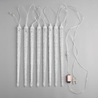 УЦЕНКА Гирлянда «Сосульки рифленые» 2.5×0.5 м, IP65, прозрачная нить, 288 LED, свечение мульти с эффектом стекания, 12 В - Фото 7