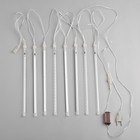 УЦЕНКА Гирлянда «Сосульки» 2.5×0.3 м, IP65, прозрачная нить, 192 LED, свечение белое с эффектом стекания, 12 В - Фото 7