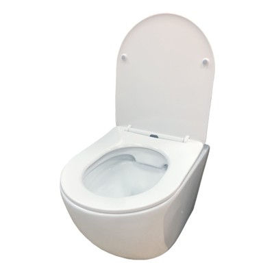 Унитаз подвесной COMFORTY 103, безободковый, сиденье дюропласт, softclose тонкое, быстросъёмное